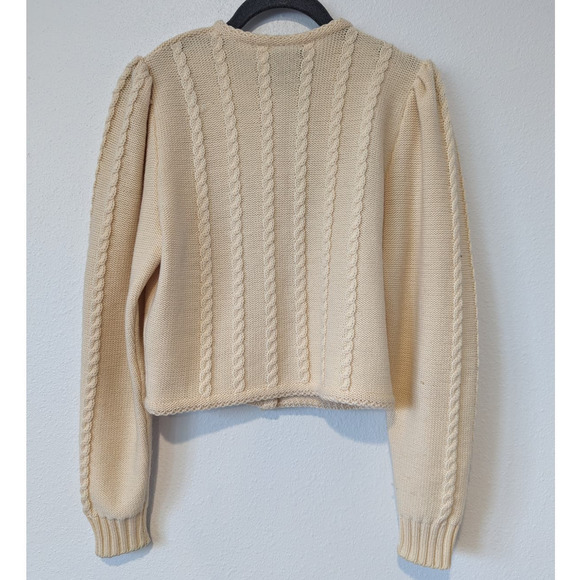 Vintage Christmas Sweater Lanamoden Salzburg Germany Holiday Jacket Womens - Picture 2 of 9